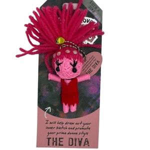 Pink Voodoo Doll Keychain